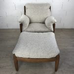 Danish chair and footrest
