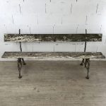 Cast iron and wood garden bench