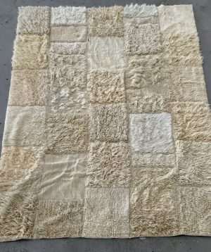 Large Moroccan patchwork carpet clear