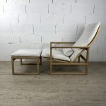 Lounge chair + footrest by Borge Mogensen