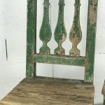 Pair of chairs with green patina