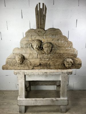 Religious panel in carved wood