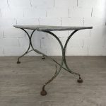 Rectangular iron garden table