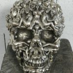 Brass skull by Robbi Jones