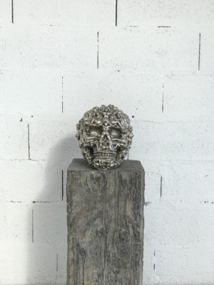 Brass skull by Robbi Jones