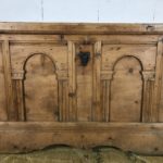 Large natural wood chest Alpine Northern Italy