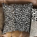Set of 5 Fawn Printed Cushions