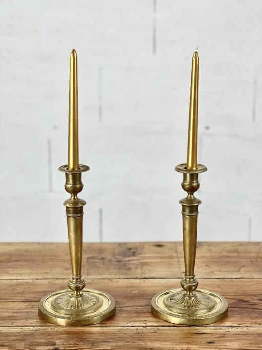 Pair of empire candlesticks