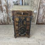 Swedish bedside table in polychrome wood
