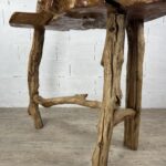 Root wood bar with 4 stools