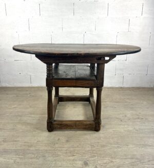 Table ovale/Chaise de moine en chêne