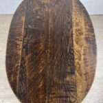 Table ovale/Chaise de moine en chêne