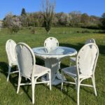 Ensemble de jardin Table + 5 chaises en rotin