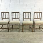 Suite of 4 Gustavian chairs