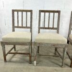 Suite of 4 Gustavian chairs
